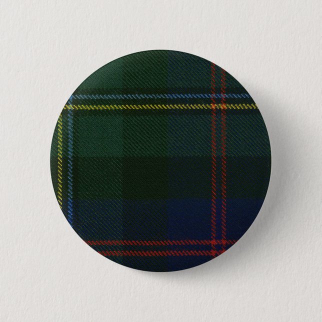 Clan Malcolm Tartan Button (Front)