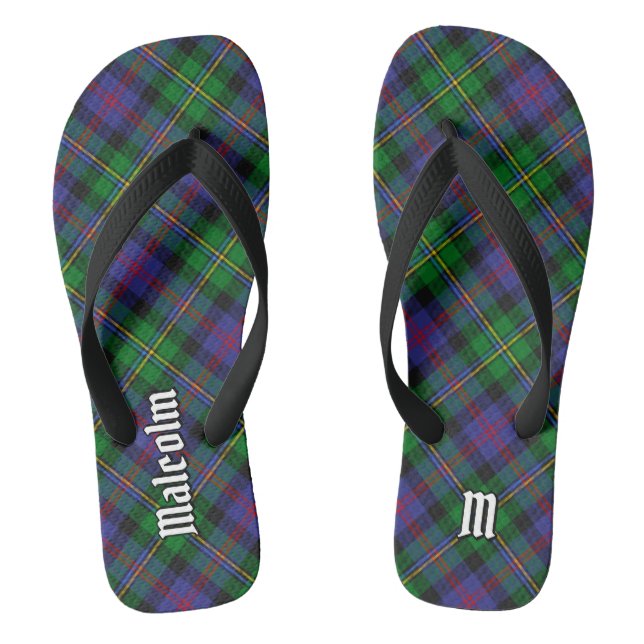 Clan Malcolm Tartan Jandals (Footbed)
