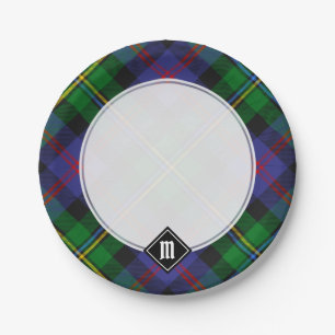 Clan Malcolm Tartan Paper Plate