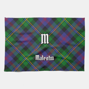 Clan Malcolm Tartan Tea Towel