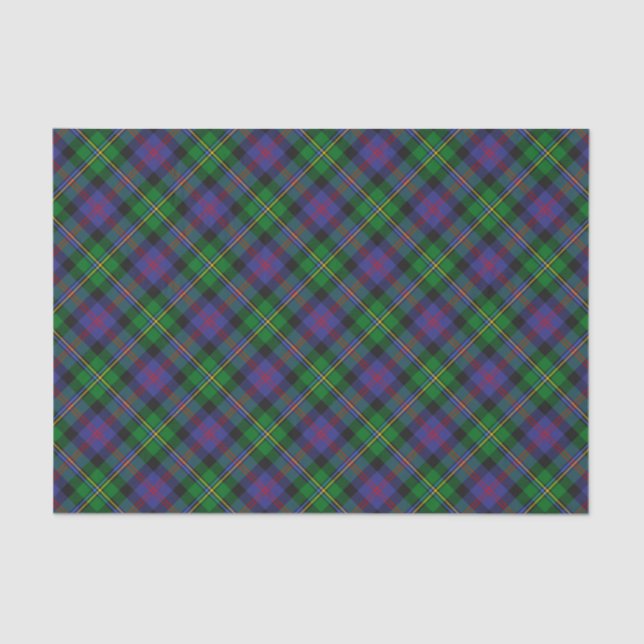 Clan Malcolm Tartan Tissue Paper (Front)