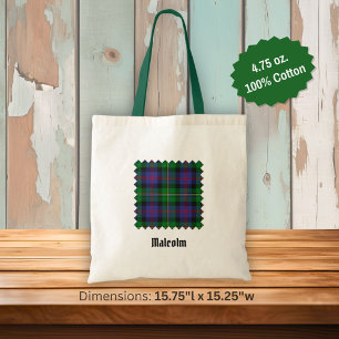 Clan Malcolm Tartan Tote Bag