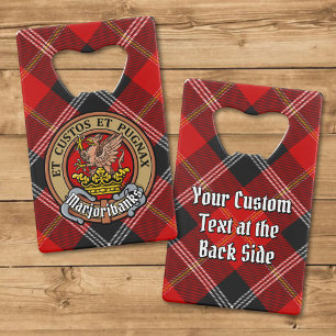 Clan Marjoribanks Crest over Tartan