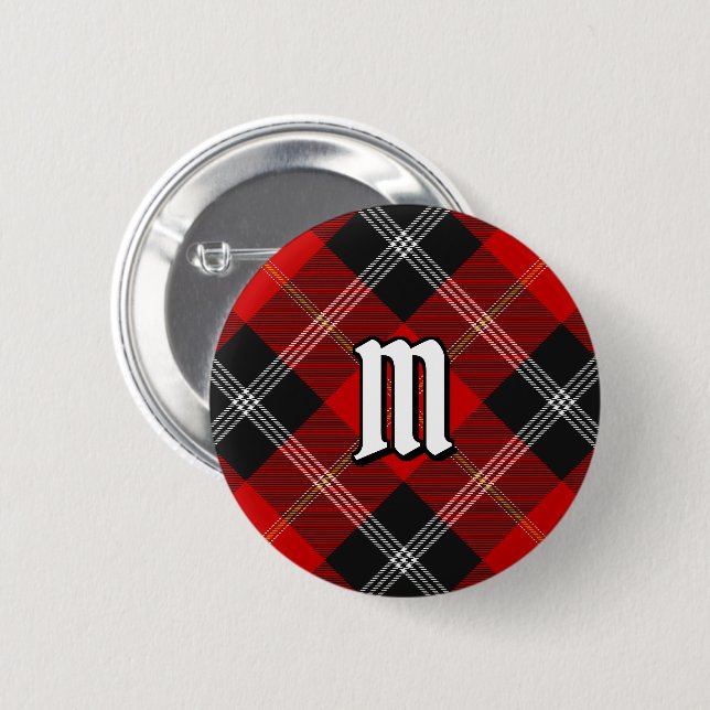 Clan Marjoribanks Tartan Button (Front & Back)