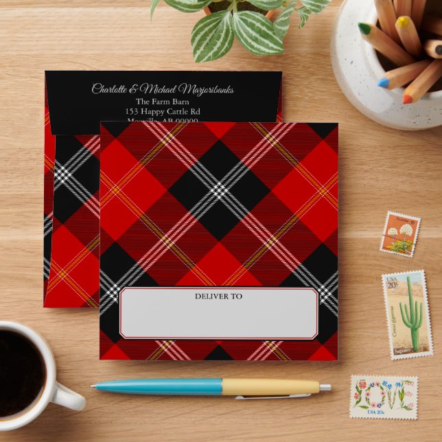 Clan Marjoribanks Tartan Envelope (Desk)