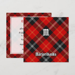 Clan Marjoribanks Tartan Invitation