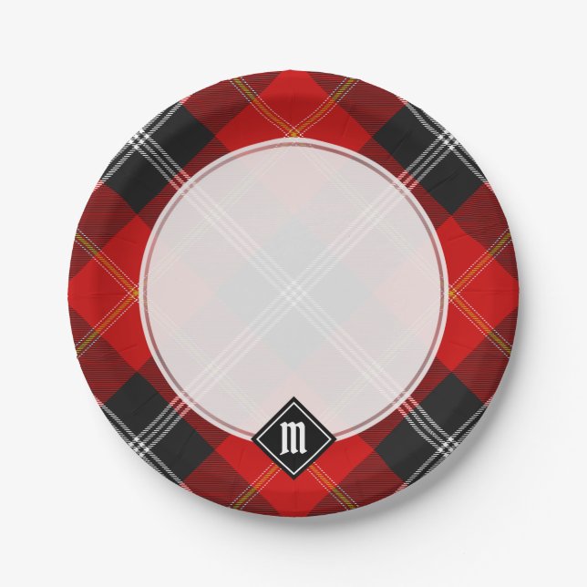 Clan Marjoribanks Tartan Paper Plate (Front)