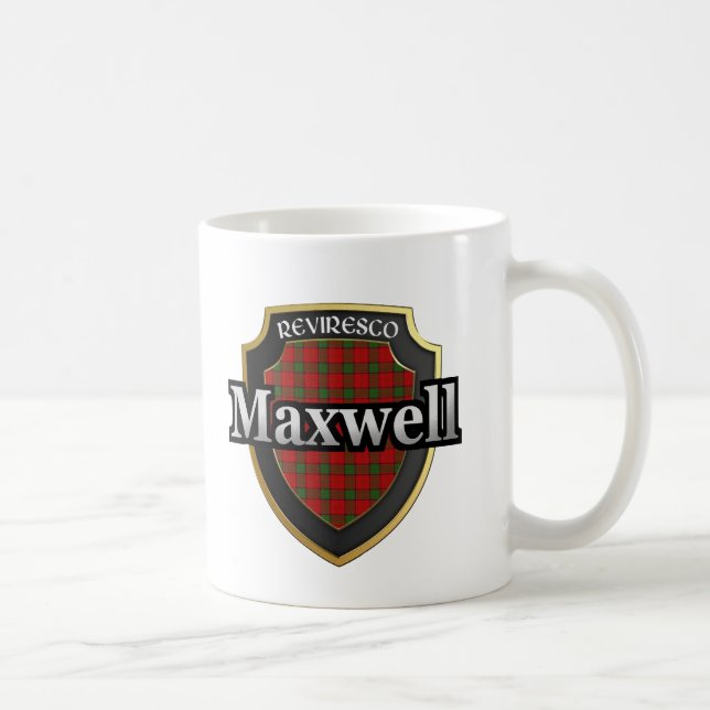 Clan Maxwell Scottish Dynasty Tartan Mugs Cups (Right)