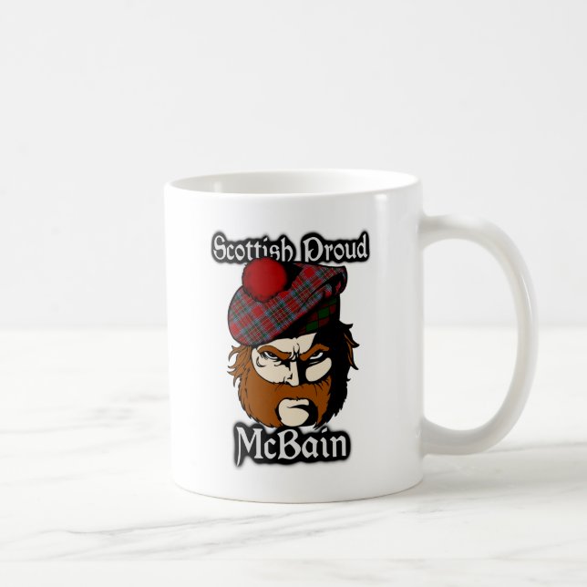 Clan McBain MacBain Tartan Scottish Coffee Mug (Right)