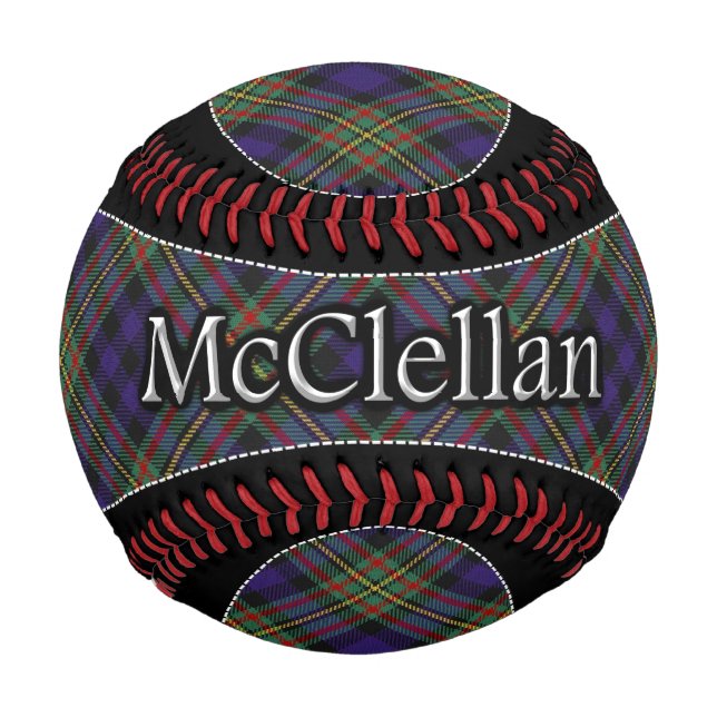 Clan McClellan MacLellan Scottish Dream Tartan Baseball (Front)