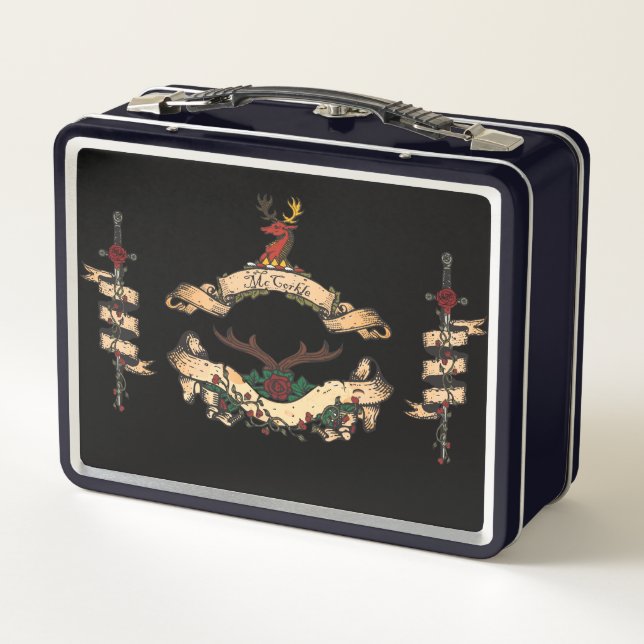 Clan McCorkle Metal Lunch Box (Back)