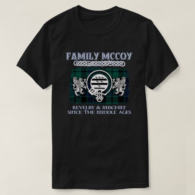 Clan McCoy crest Scottish clans Scottish surname T-Shirt (Design Front)