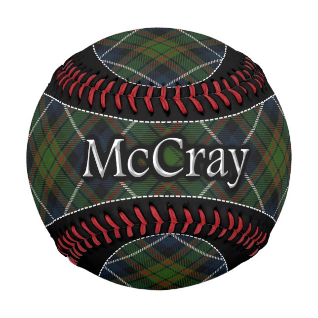 Clan McCray MacRae Scottish Dream Hunting Tartan Baseball (Front)