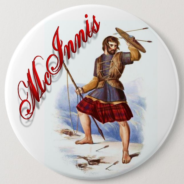 Clan McInnis Scottish Dream Button (Front)