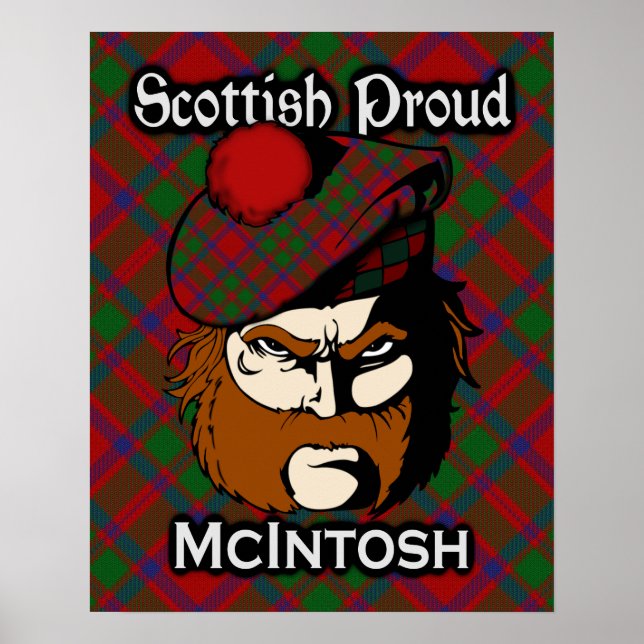 Clan McIntosh Scottish Tartan Poster (Front)