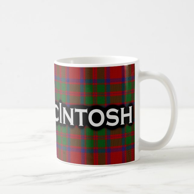 Clan McIntosh Tartan Scottish Coffee Mug (Right)