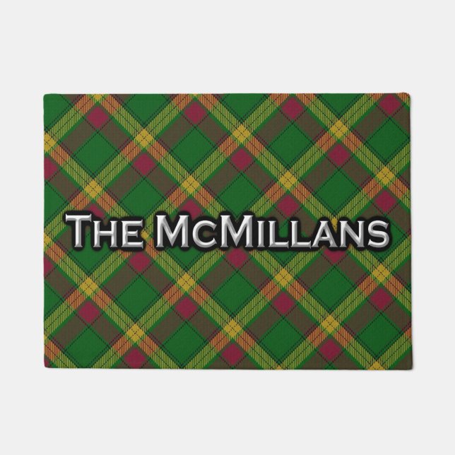 Clan McMillan MacMillan Tartan Welcome Mat (Front)