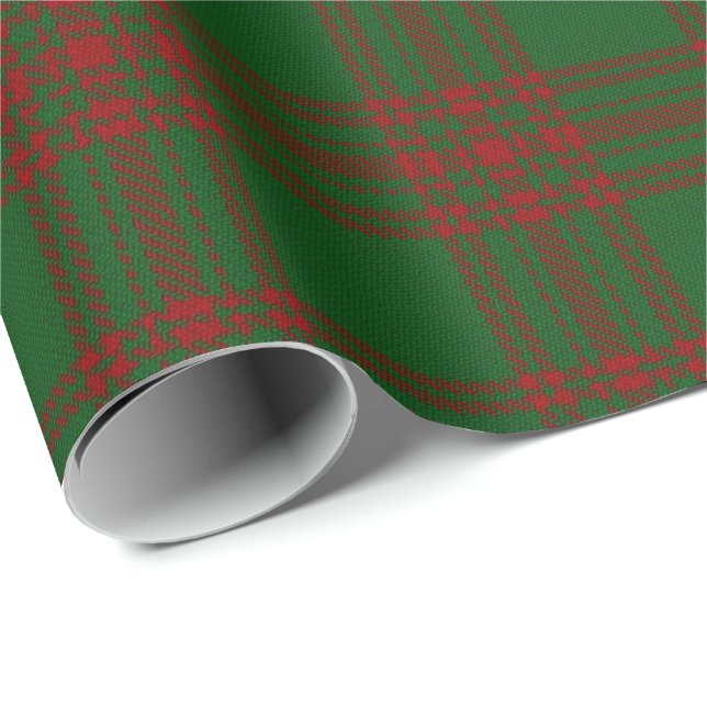 Clan Menzies Scottish Tartan Wrapping Paper (Roll Corner)
