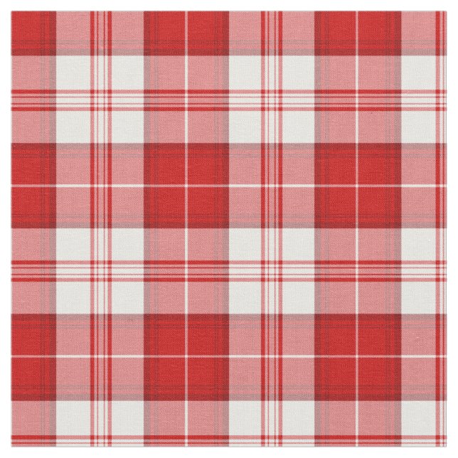 Clan Menzies Tartan Pattern Fabric (Close Up)