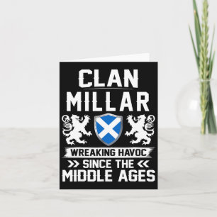 Clan Millar Scottish Family Scotland Mothers Day F Card