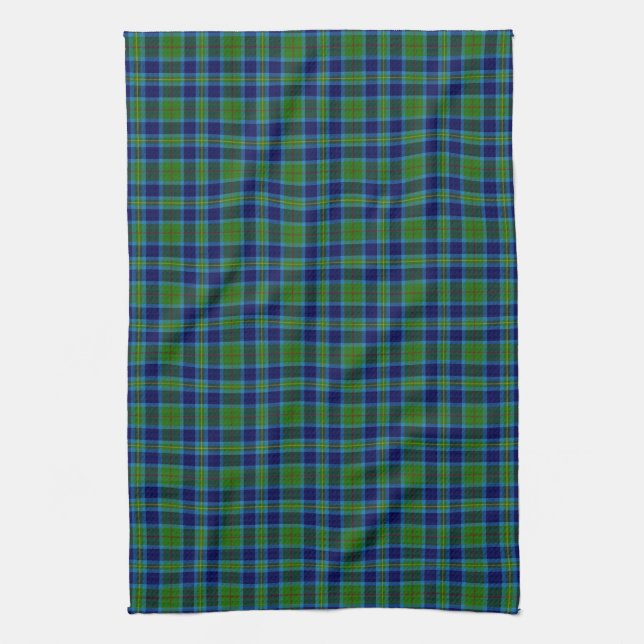 Clan Miller Tartan Tea Towel (Vertical)