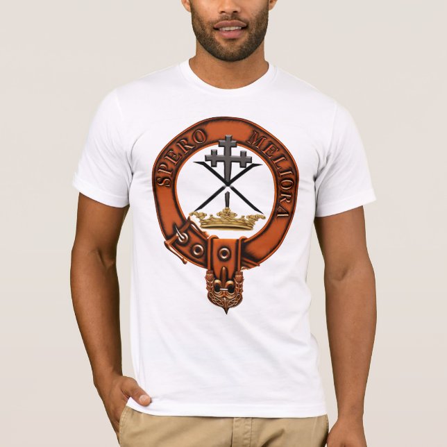 Clan moffat Family Crest and Targe T-Shirt (Front)