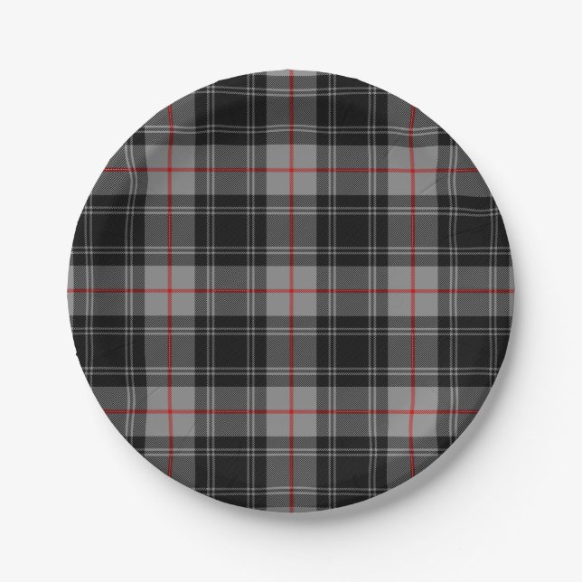 Clan Moffat Tartan Paper Plate (Front)