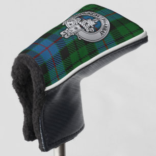 Clan Morrison Crest & Hunting Tartan Golf Head Cov Cover
