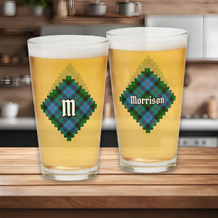Clan Morrison Hunting Tartan Glass
