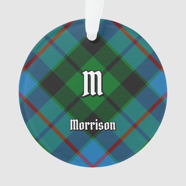 Clan Morrison Hunting Tartan Ornament (Front)