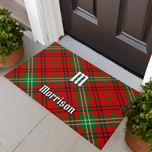 Clan Morrison Red Tartan Doormat