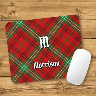 Clan Morrison Red Tartan Mouse Pad