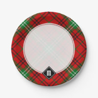 Clan Morrison Red Tartan Paper Plates