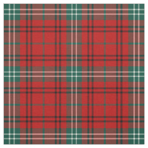 Clan Morrison Tartan Red and Green Plaid Fabric