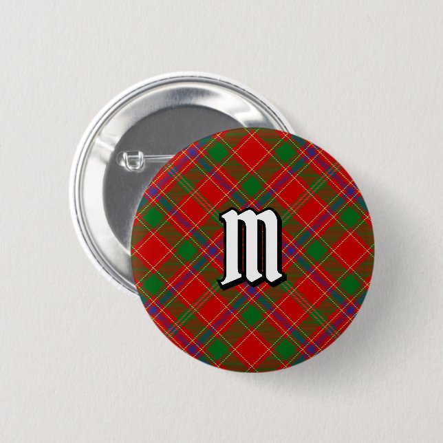 Clan Munro Tartan 6 Cm Round Badge (Front & Back)