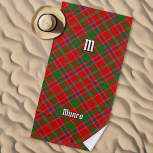 Clan Munro Tartan Beach Towel