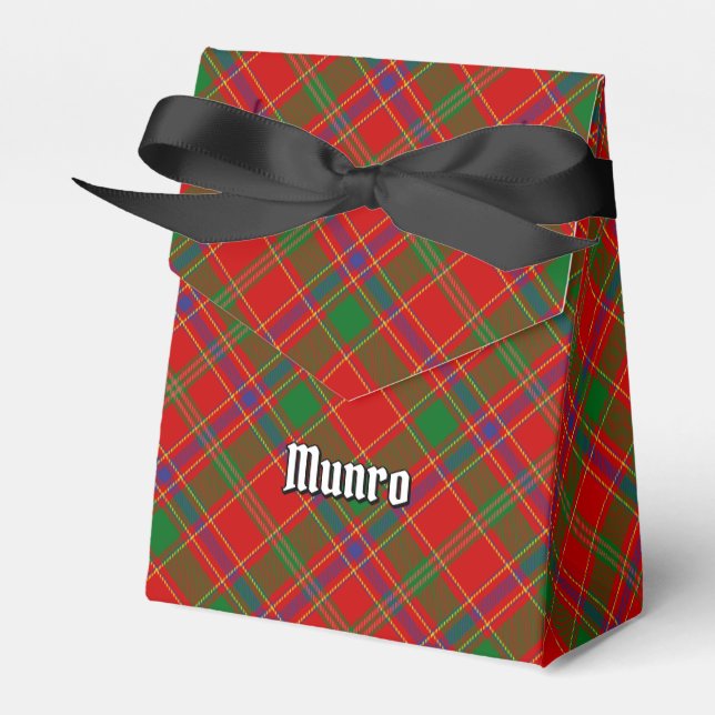 Clan Munro Tartan Favour Box (Front Side)