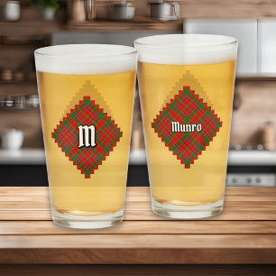 Clan Munro Tartan Glass