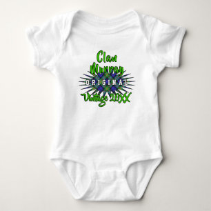 Clan Murray Tartan Burst Vintage Birthyear Baby Bodysuit