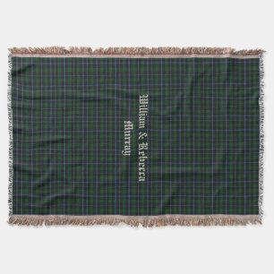 Clan Murray Tartan Plaid Custom Throw Blanket