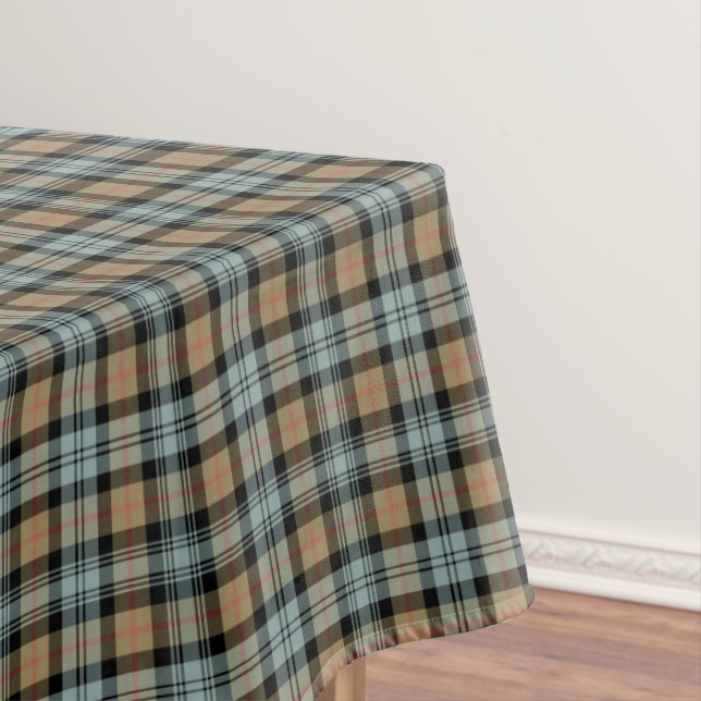 Clan Murray Weathered Tartan Tablecloth (In Situ)