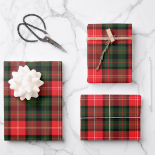 Clan Nesbitt Tartan Trio Wrapping Paper Sheet