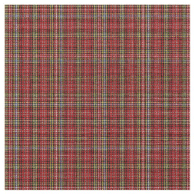 Clan Ogilvy Tartan Plaid Pattern Fabric (Close Up)