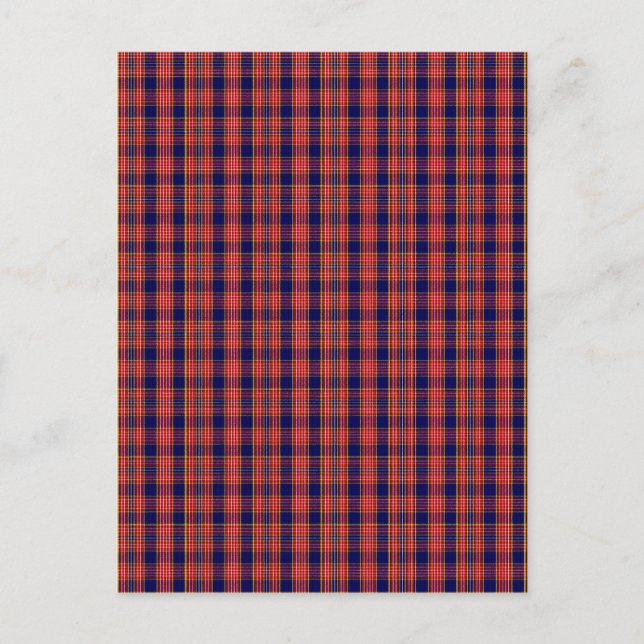 Clan Ogilvy Tartan Postcard (Front)
