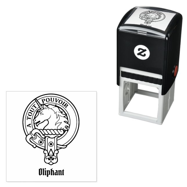 Clan Oliphant Crest Self-inking Stamp (In Situ)