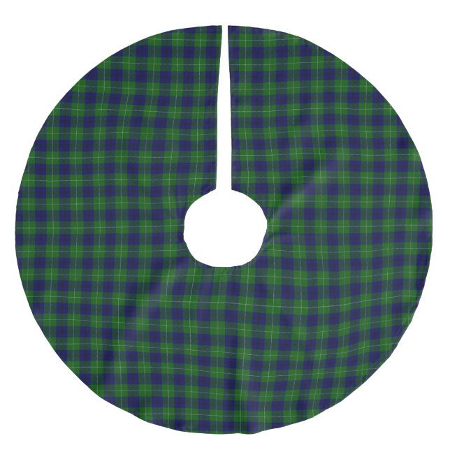 Clan Oliphant Tartan Brushed Polyester Tree Skirt (Front)