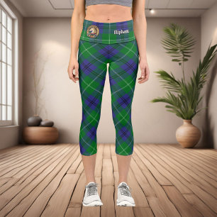Clan Oliphant Tartan Capri Leggings