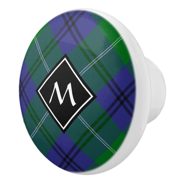 Clan Oliphant Tartan Ceramic Knob (Right)