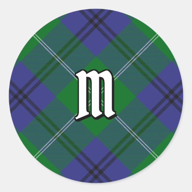 Clan Oliphant Tartan Classic Round Sticker (Front)