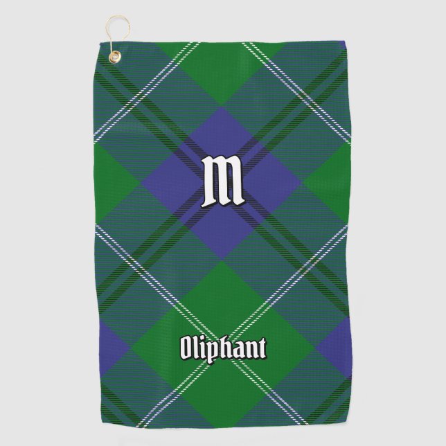 Clan Oliphant Tartan Golf Towel (Front)
